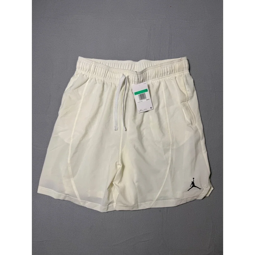Jordan Dri-FIT Training Shorts Sail White Black DQ7902-135 Mens XL